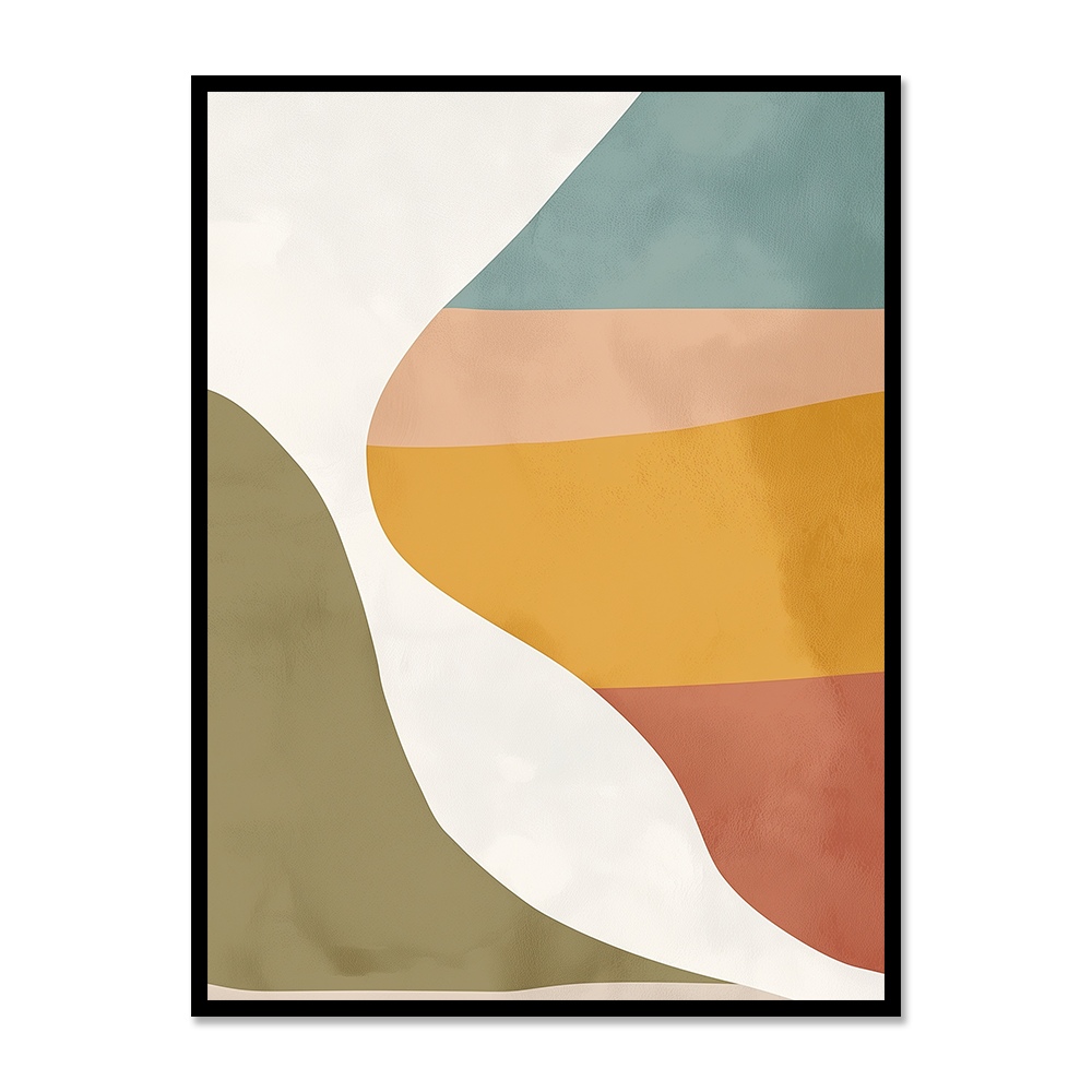 Tranquil Pastel Shapes Art