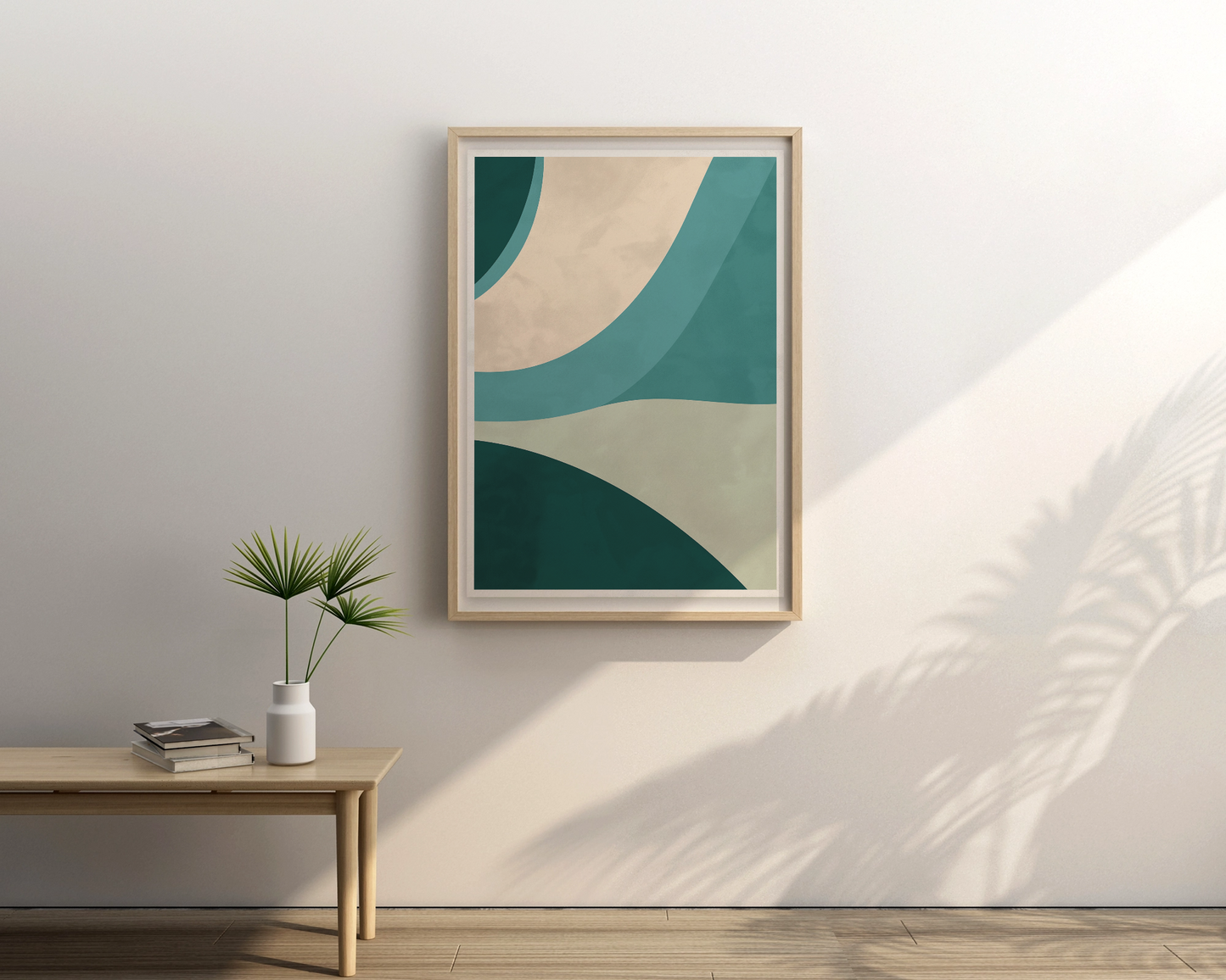 Calming Blue Abstract Art - PrintKloud