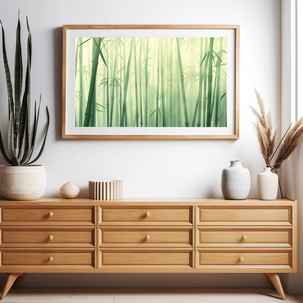 Serene Bamboo Grove Art - PrintKloud