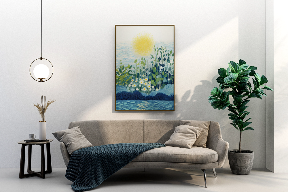 Awakening Radiance of Sunrise - Vastu Painting for Abundance and Prosperity