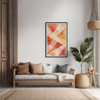 Vibrant Abstract Geomtric Shapes Art
