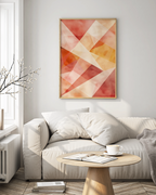 Vibrant Abstract Geomtric Shapes Art