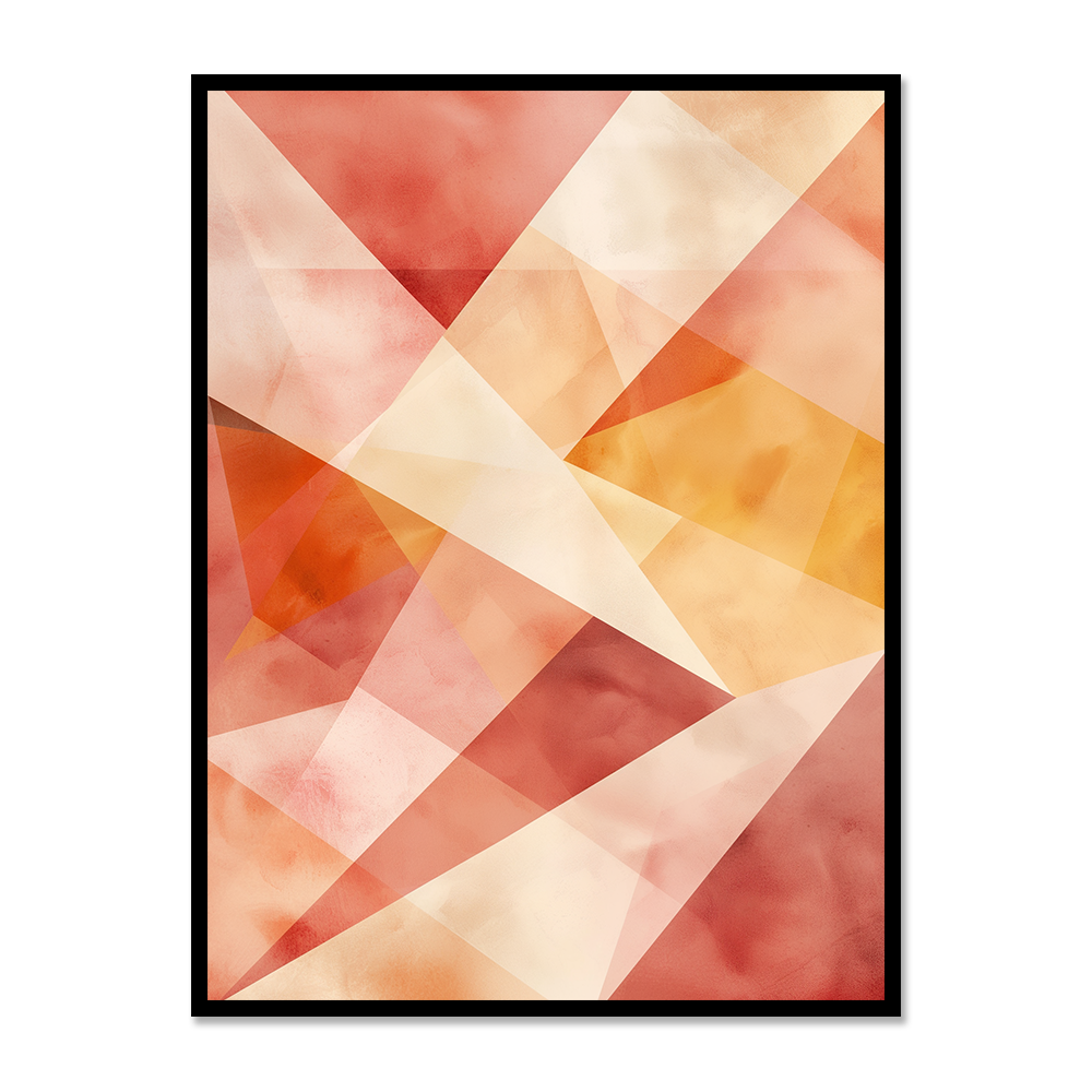 Vibrant Abstract Geomtric Shapes Art