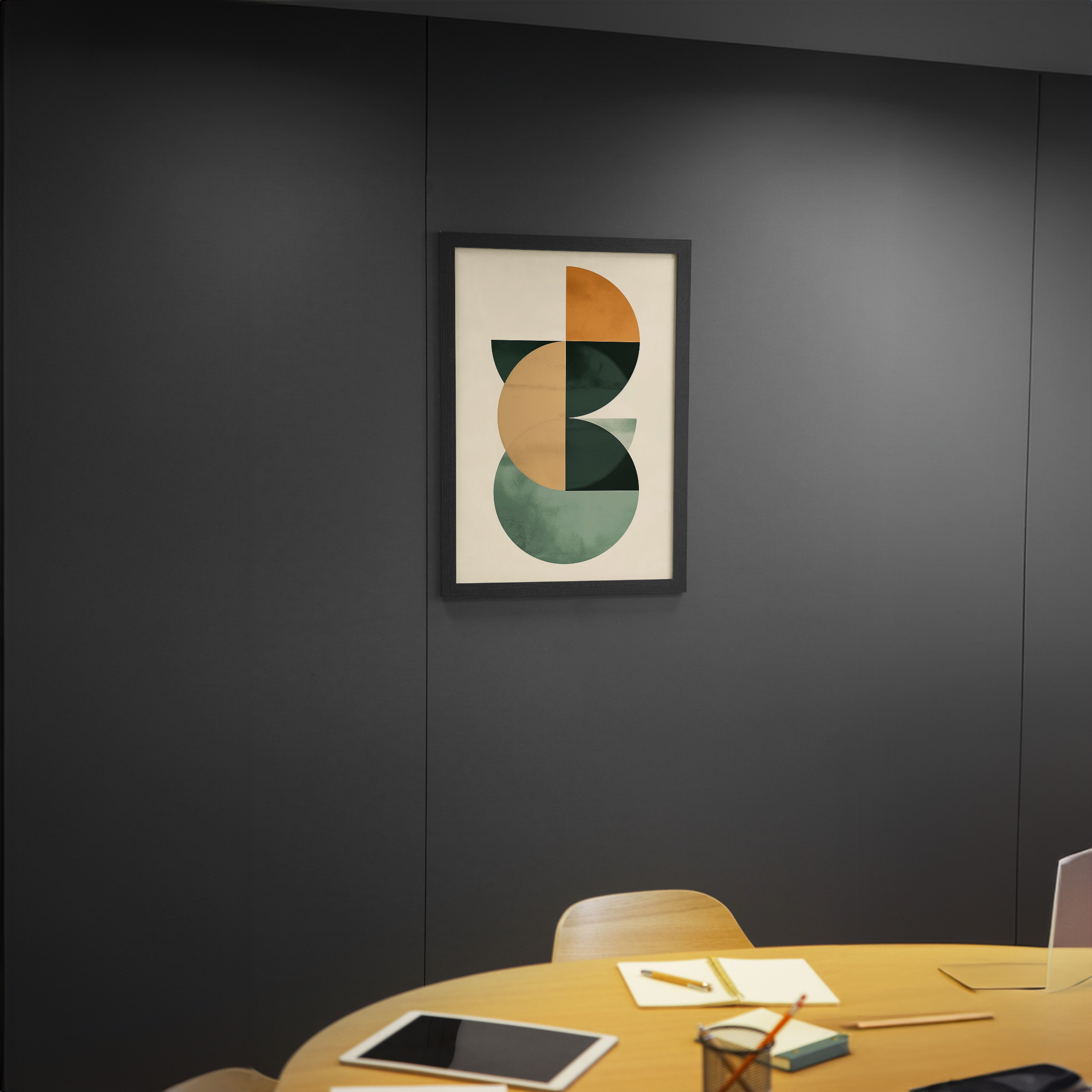 Dynamic Circles Abstract Artwork 