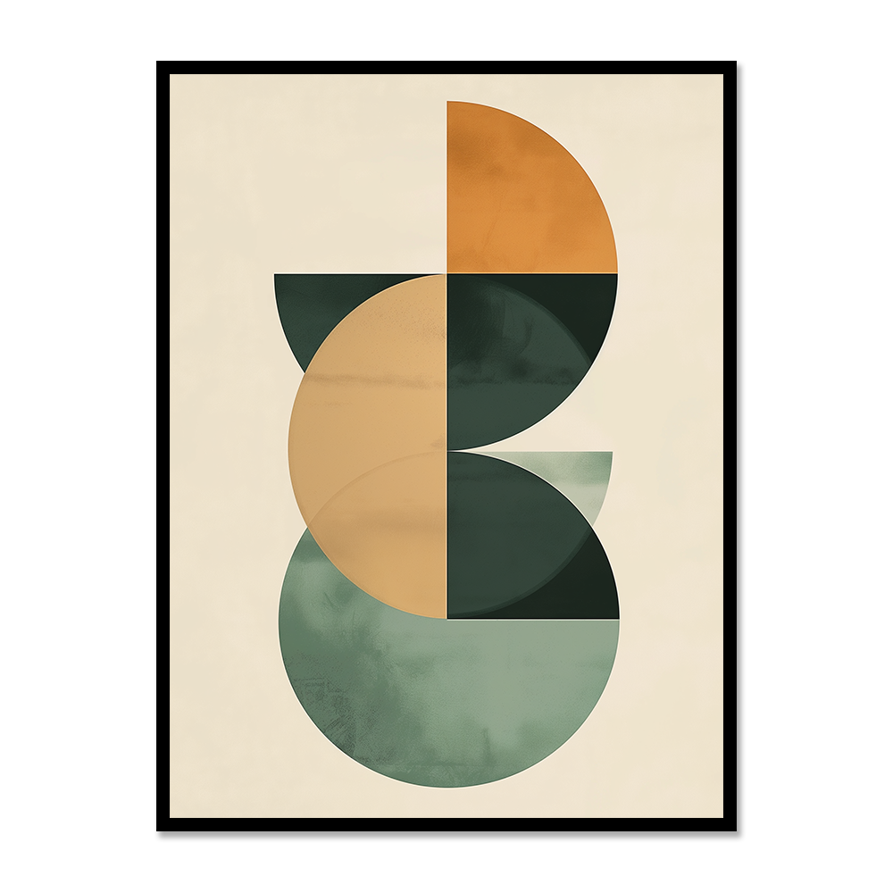 Dynamic Circles Abstract Artwork