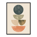 Soothing Circles Abstract Canvas for Bedroom