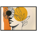 Abstract Sunflower Orange Tones