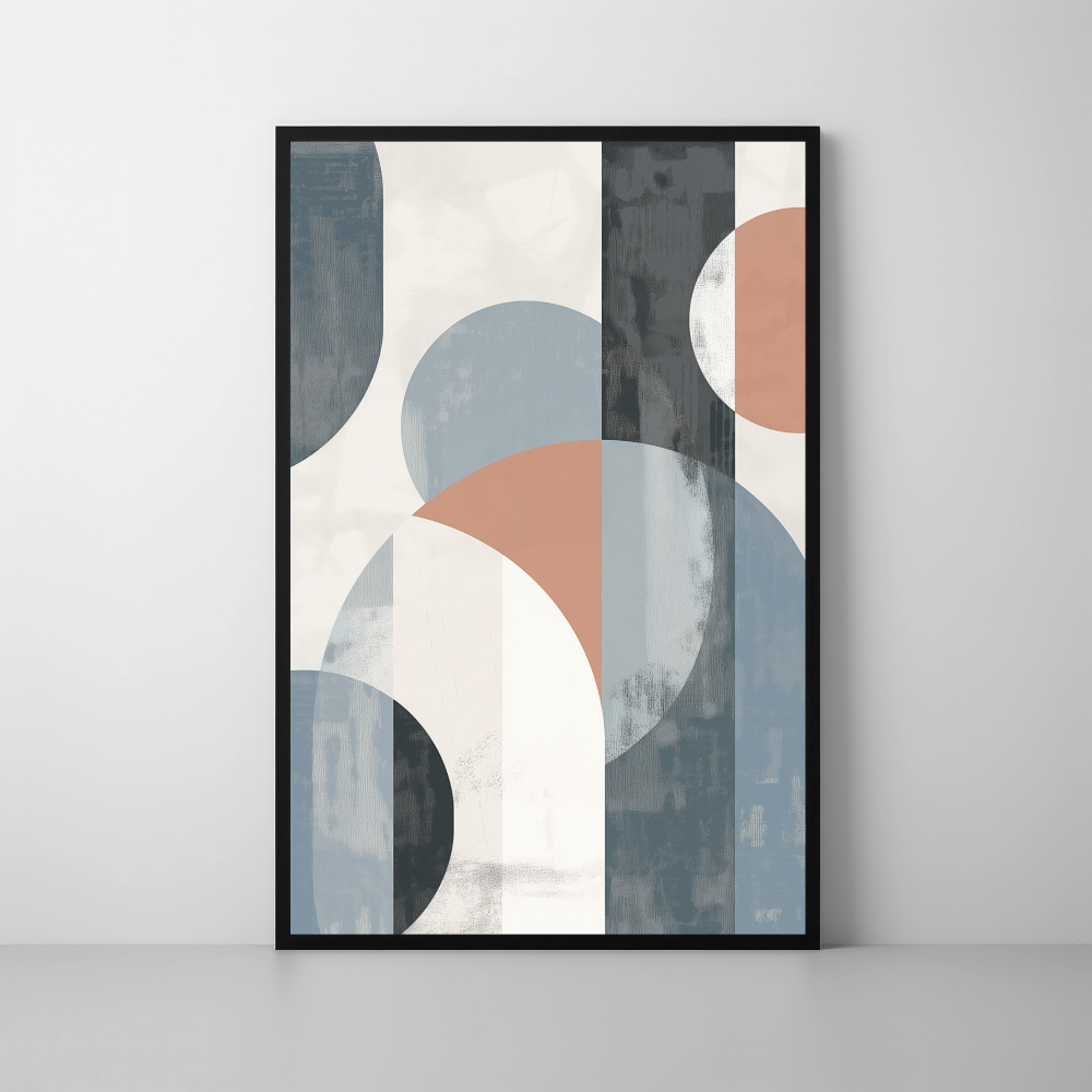 Warm Grey Tones Abstract Artwork