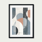 Warm Grey Tones Abstract Artwork