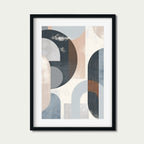 Grey Abstract Shapes Artwork