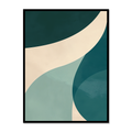 Subtle Flowing Blue Abstract Canvas for Bedroom