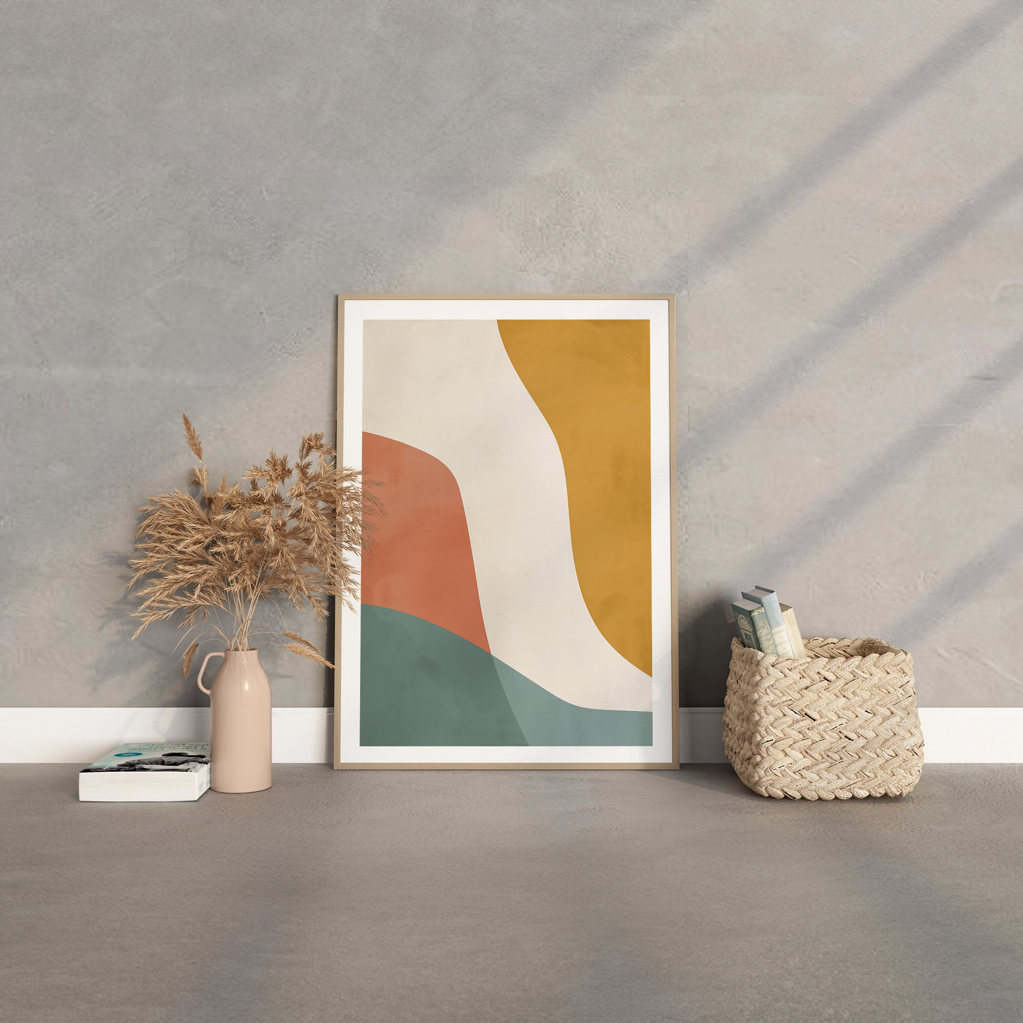 Warm Tones Abstract Art - PrintKloud