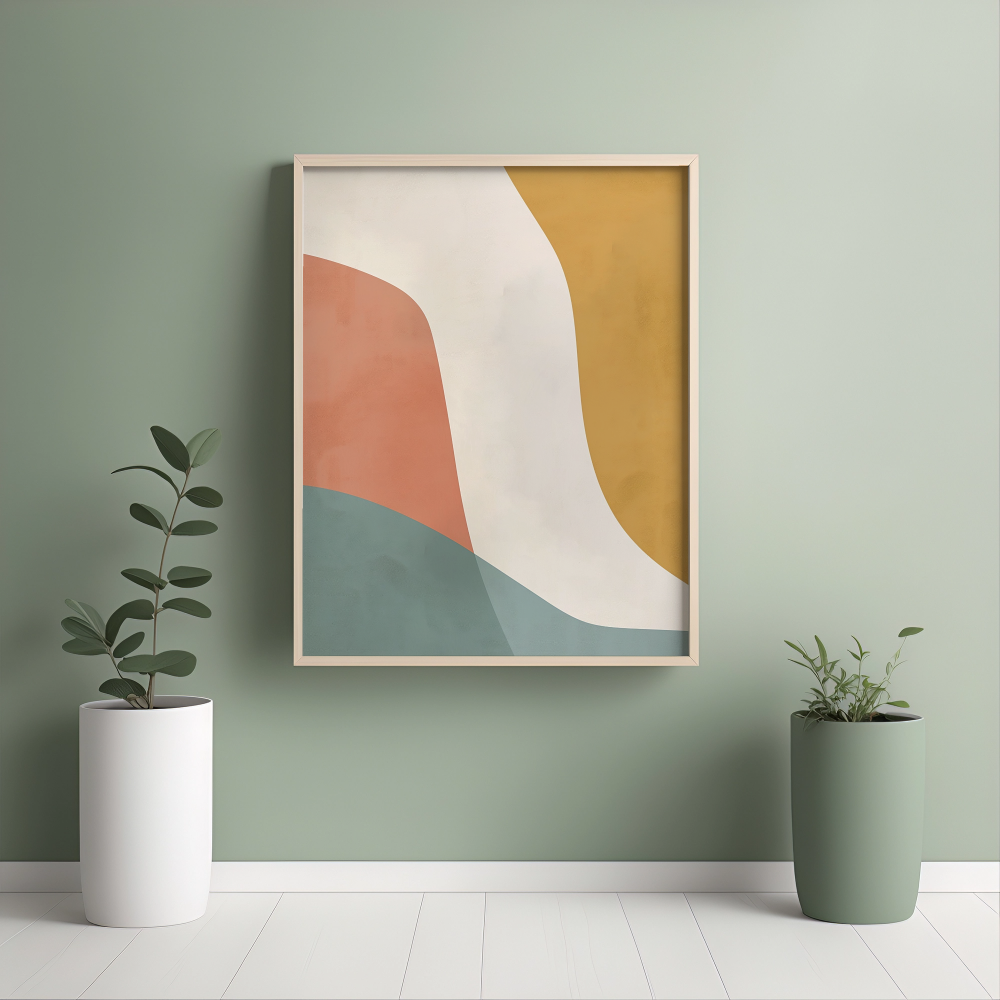 Warm Tones Abstract Art - PrintKloud