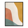 Warm Tones Abstract Canvas for Living Room
