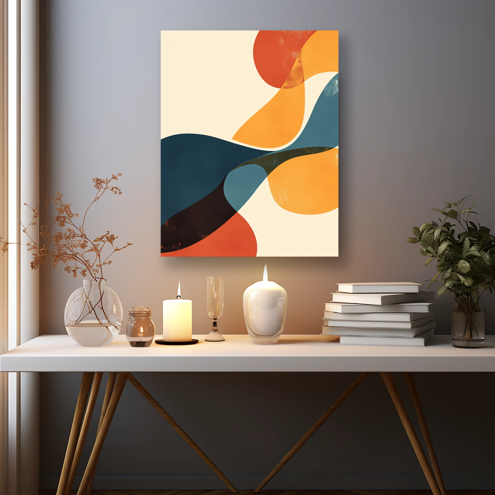 Retro Revival Abstract Print - PrintKloud
