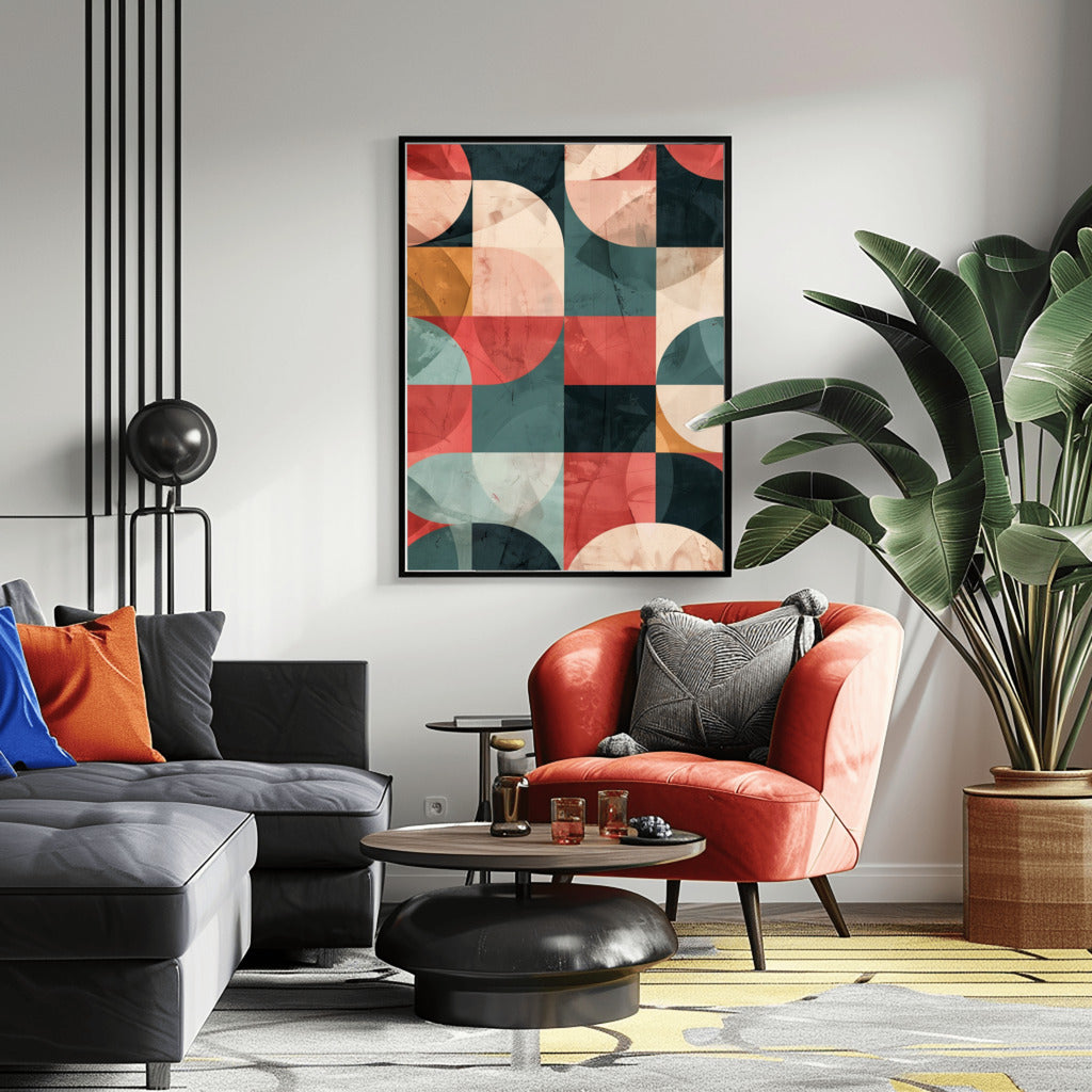 Retro Patterns Abstract Art - PrintKloud