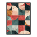 Retro Patterns Abstract Canvas for Living Room