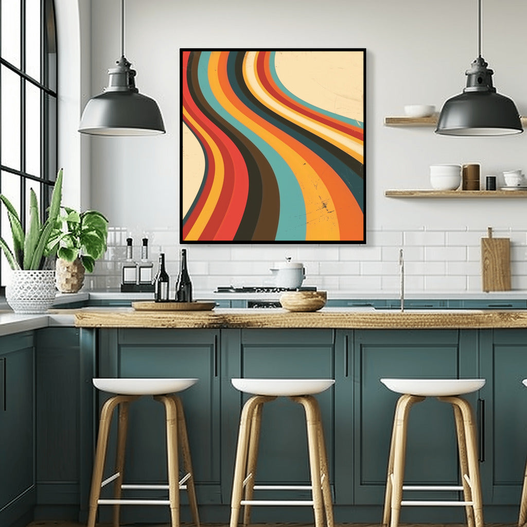 Vintage Hues Abstract Design - PrintKloud