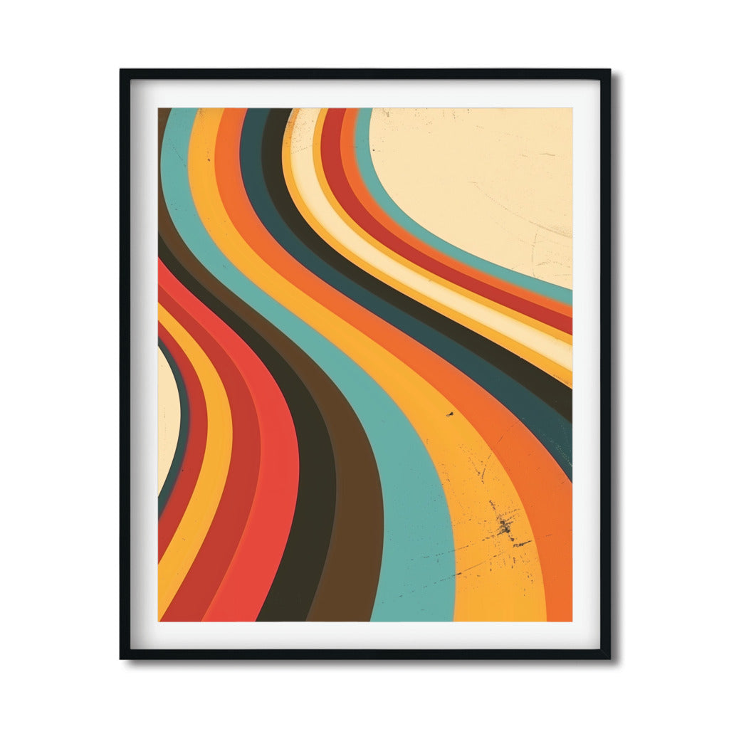 Vintage Hues Abstract Design