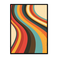 Vintage Hues Abstract Canvas for Living Room