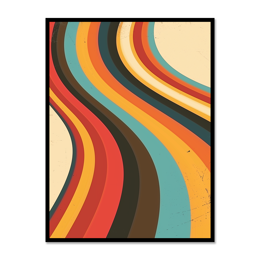Vintage Hues Abstract Design
