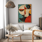 Celestial Glow Modern Shapes in Orbit