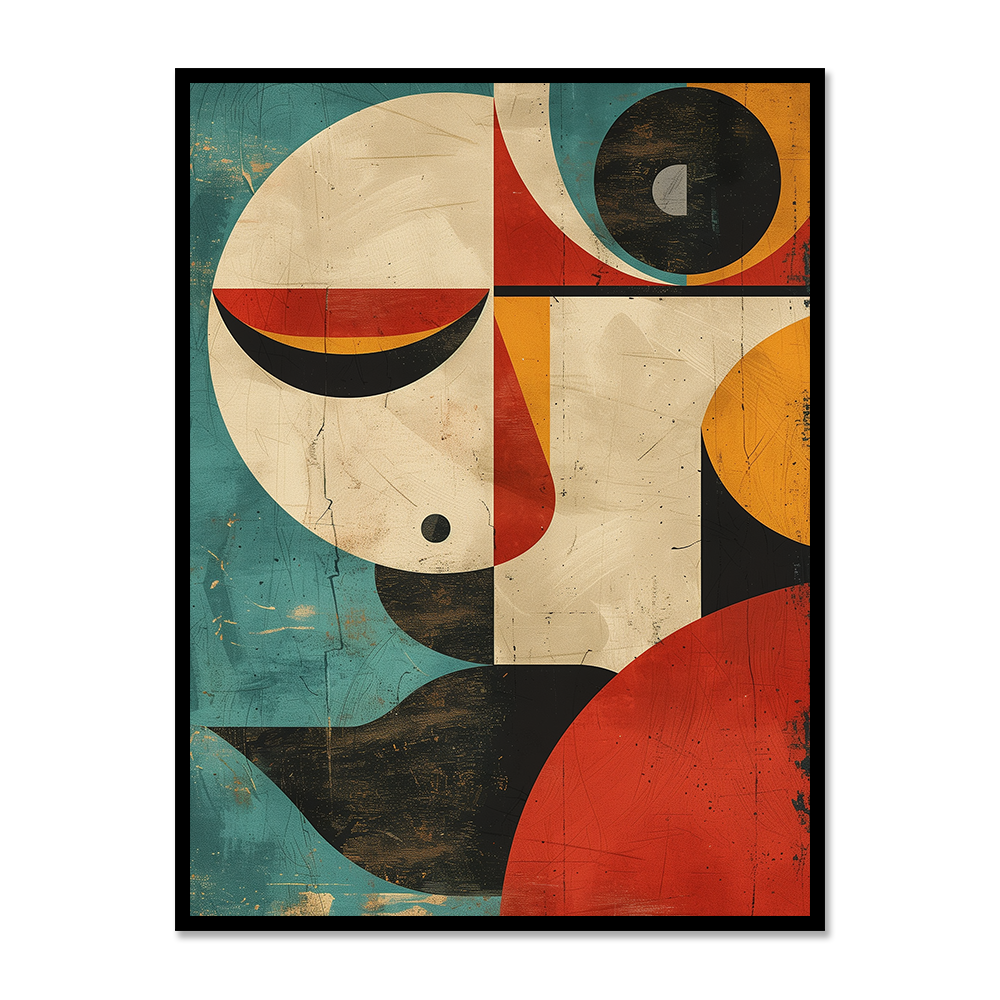 Celestial Glow Modern Shapes in Orbit