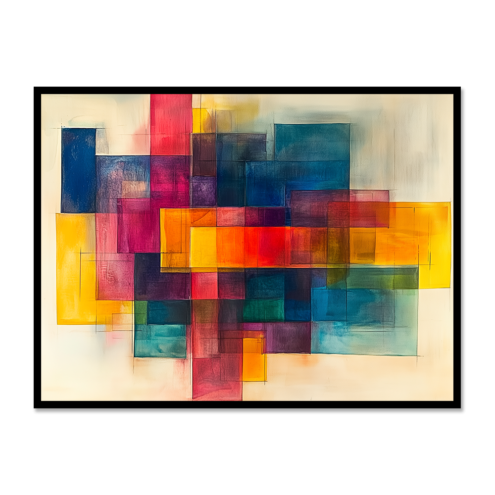 Harmonic Fusion Abstract Shapes and Colors