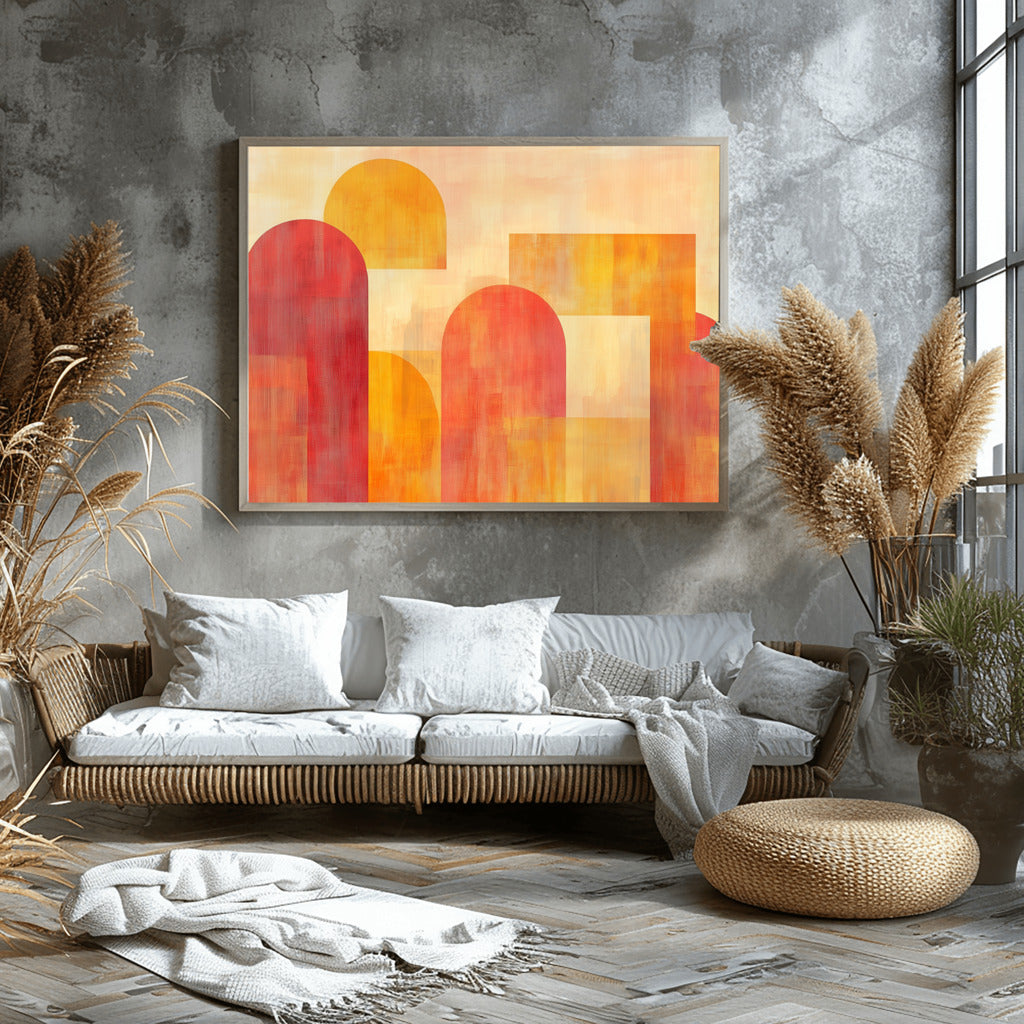 Ember Flow Warm Tones in Abstract Motion
