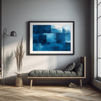 Azure Breeze Soft Blue Strokes in Harmony