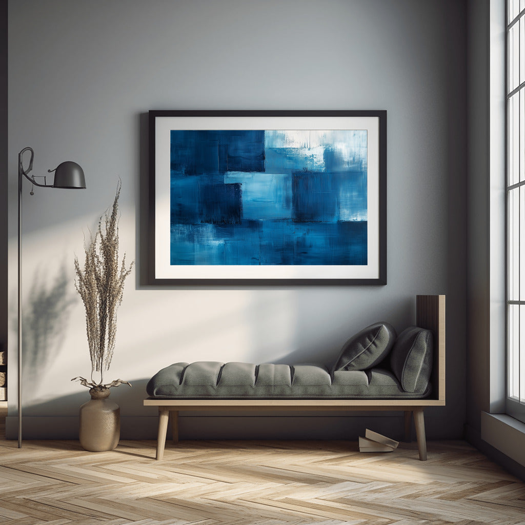 Azure Breeze Soft Blue Strokes in Harmony