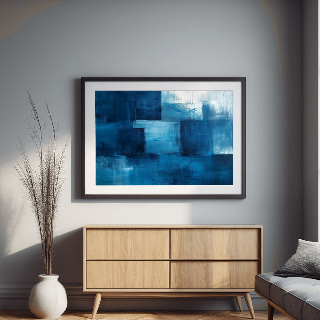Azure Breeze Soft Blue Strokes in Harmony