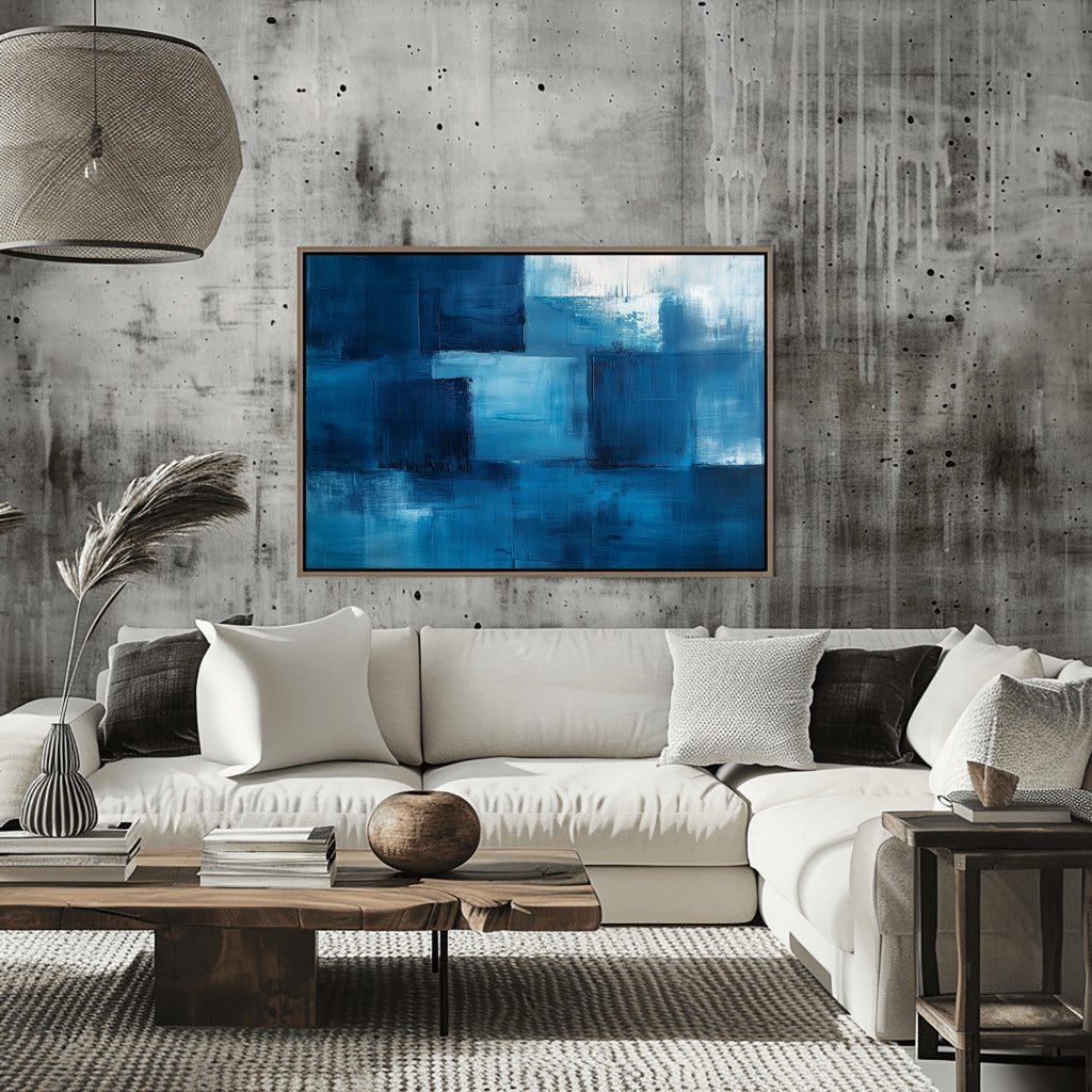 Azure Breeze Soft Blue Strokes in Harmony