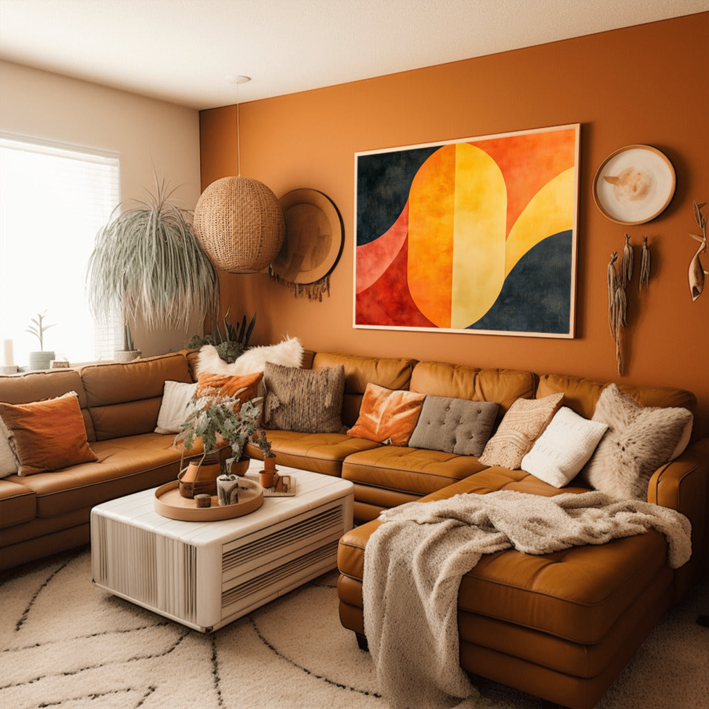 Sunlit Harmony Geometric Warmth