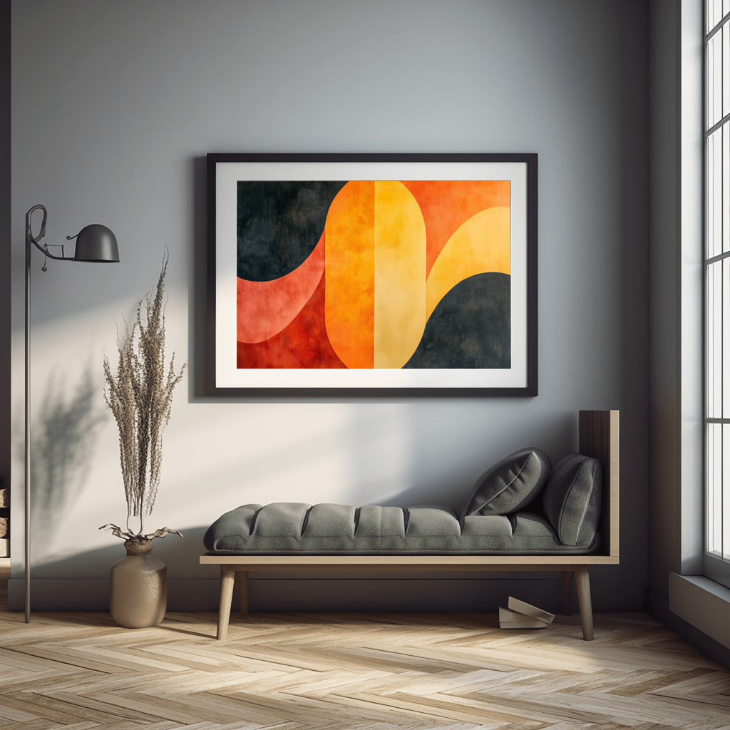 Sunlit Harmony Geometric Warmth