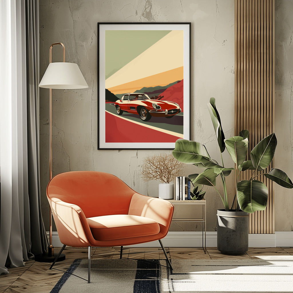 E-Type Elegance Art - PrintKloud
