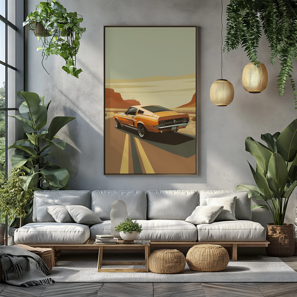 Classic 1967 Mustang Art - PrintKloud