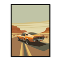 Classic 1967 Ford Mustang Canvas for Home Office