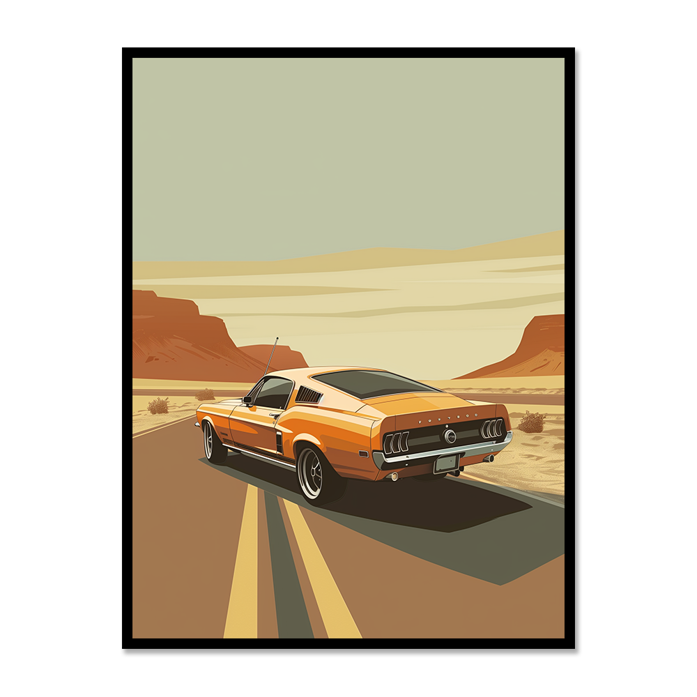Classic 1967 Mustang Art