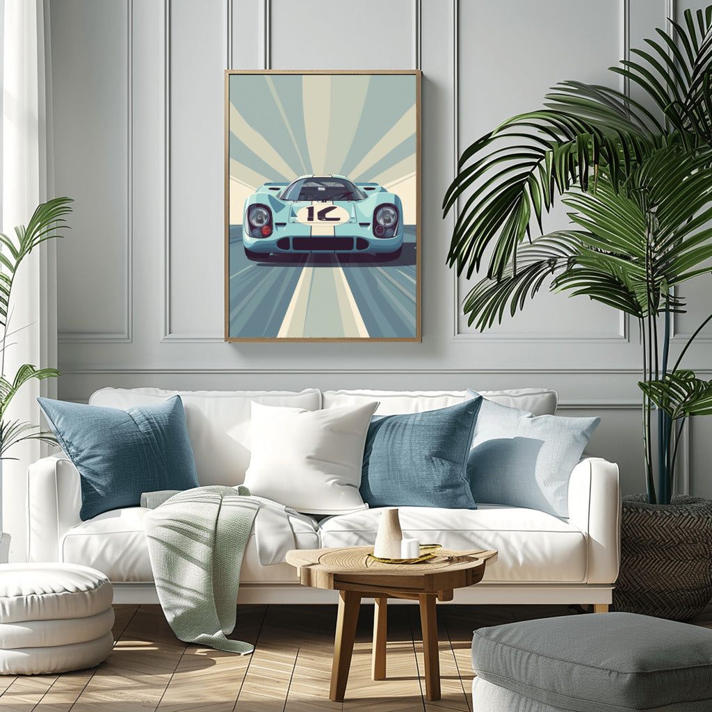 Dynamic Porsche 917 Art - PrintKloud