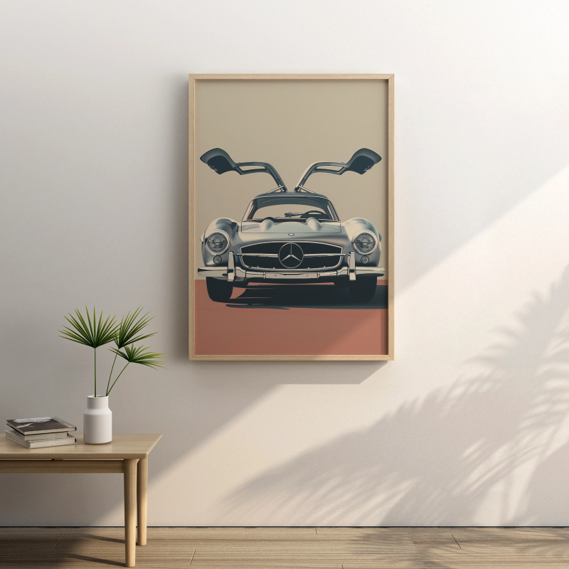 Mercedes 300 SL Art - PrintKloud