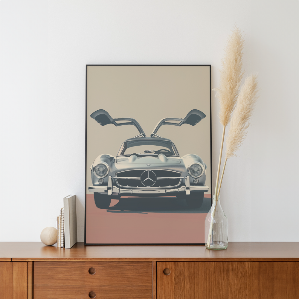 Mercedes 300 SL Art - PrintKloud