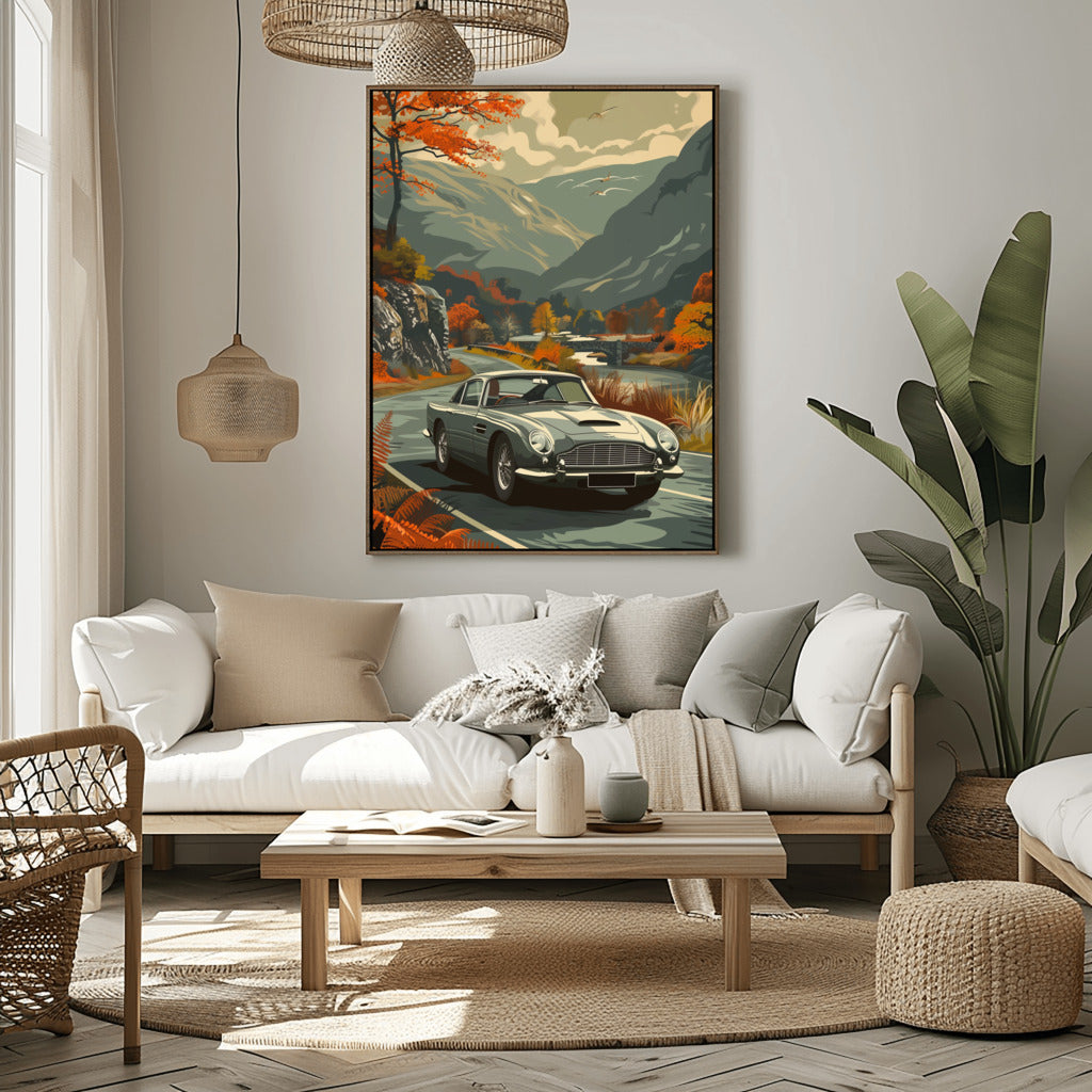 Aston MartinDB4 Elegance Art - PrintKloud