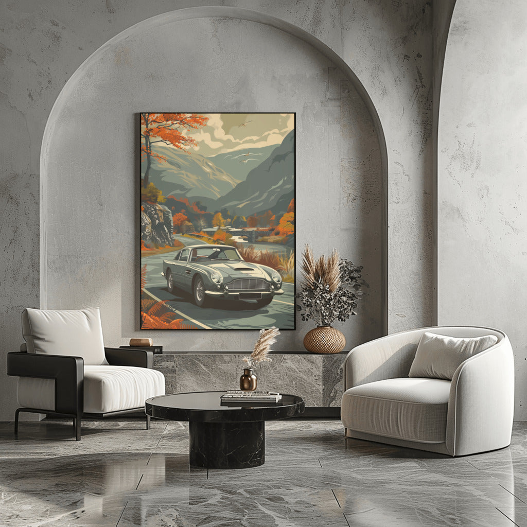 Aston MartinDB4 Elegance Art - PrintKloud