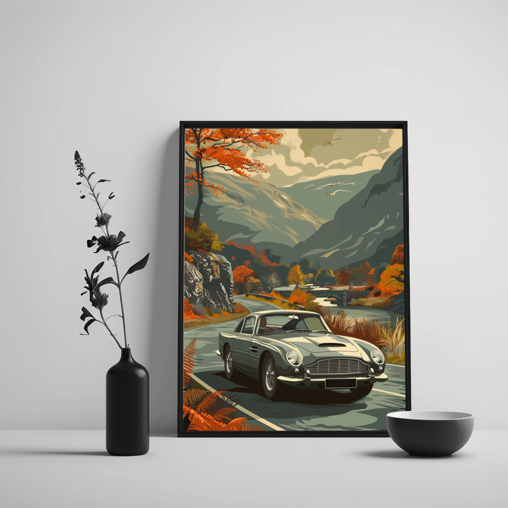 Aston MartinDB4 Elegance Art - PrintKloud