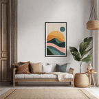 Bohemian Mountain Horizon Art - PrintKloud