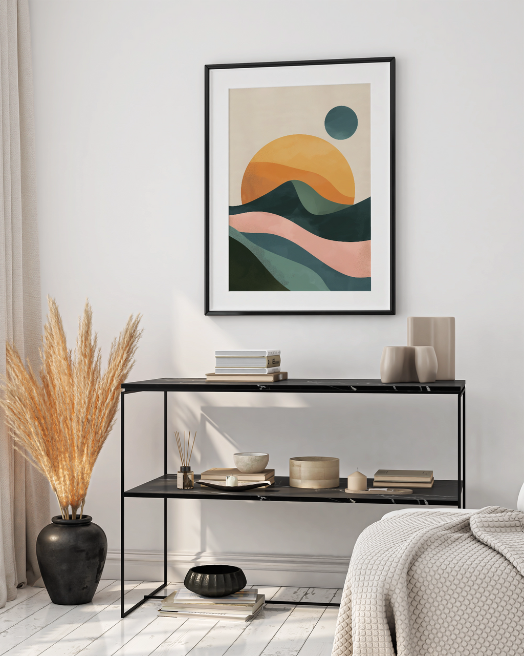 Bohemian Mountain Horizon Art - PrintKloud