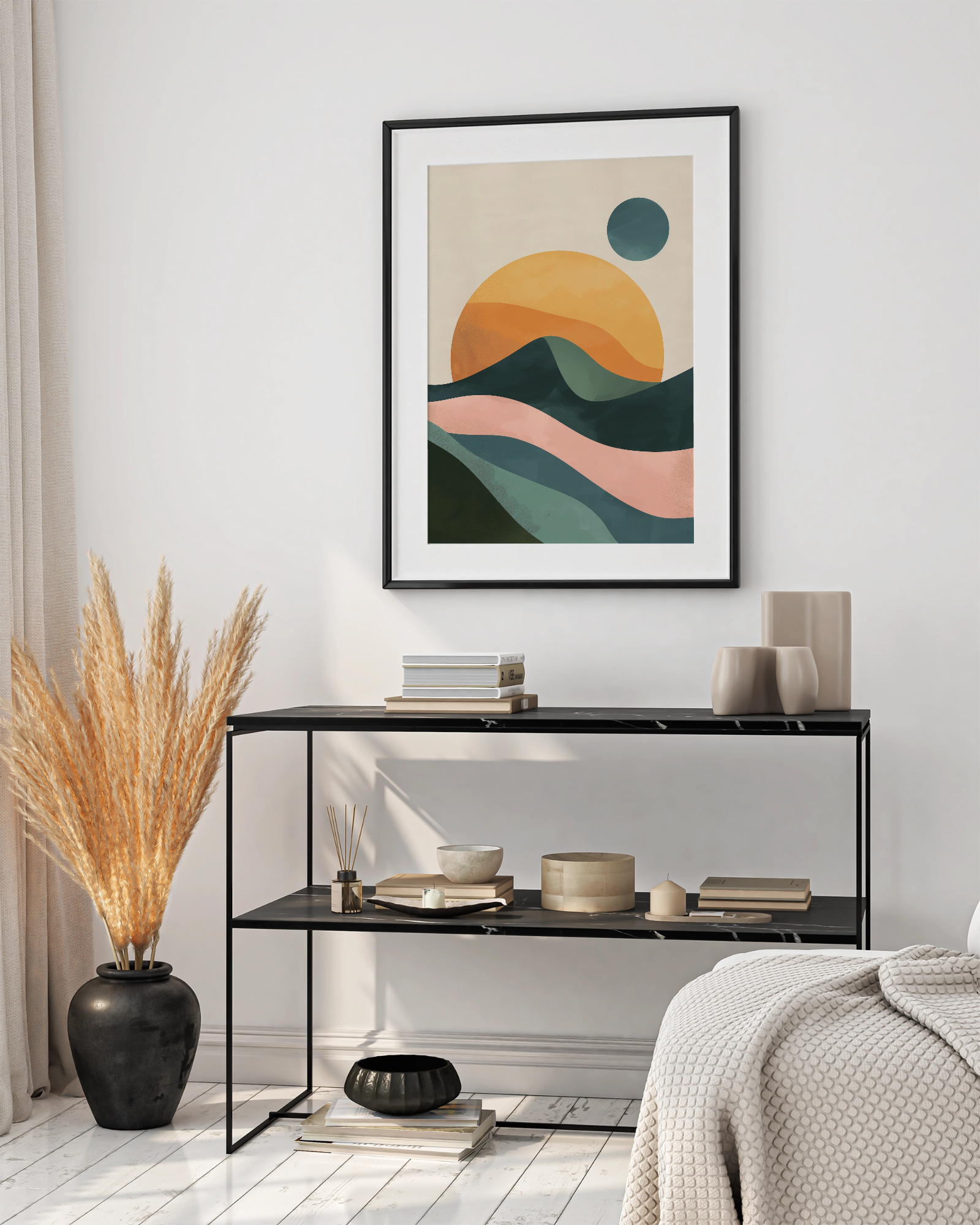Bohemian Mountain Horizon Art - PrintKloud