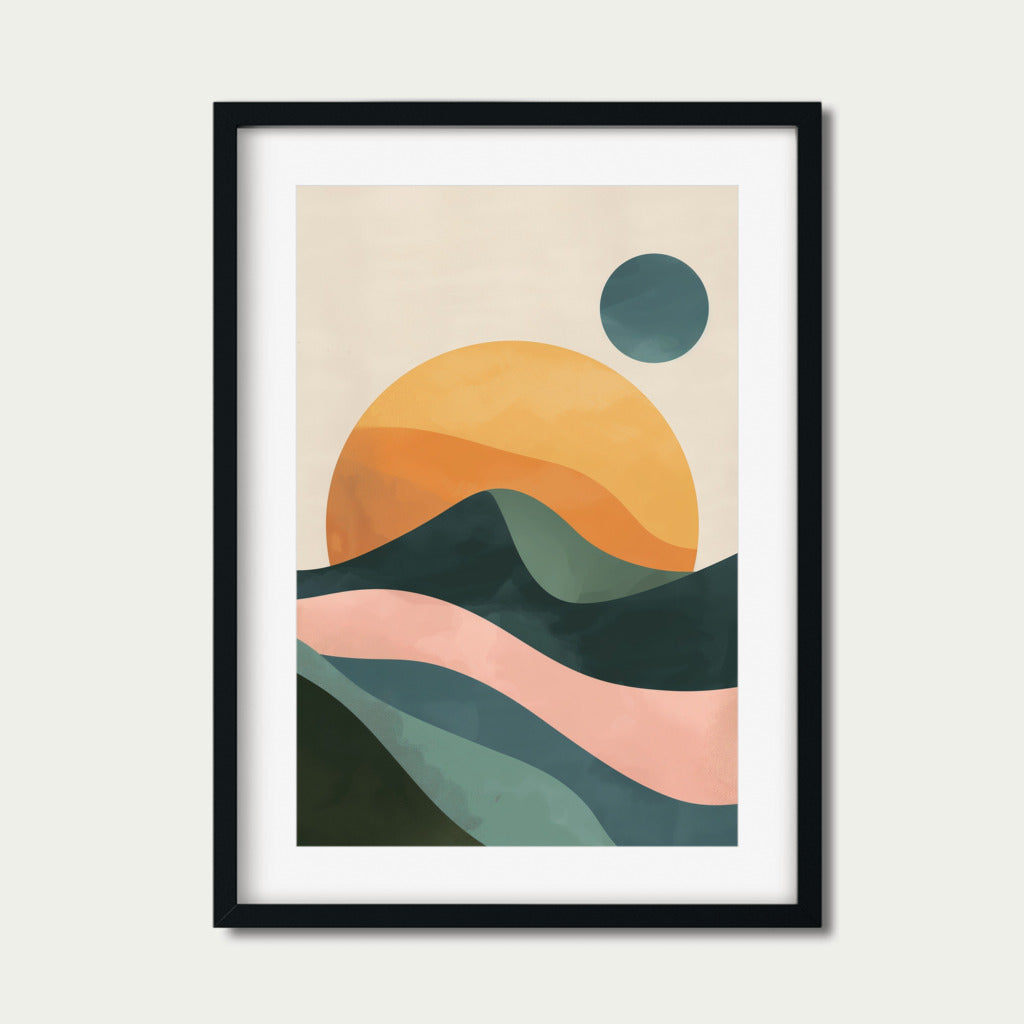 Bohemian Mountain Horizon Art
