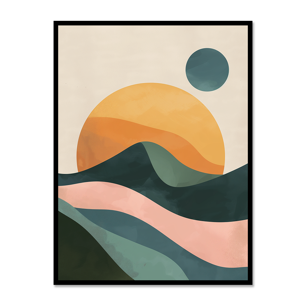 Bohemian Mountain Horizon Art